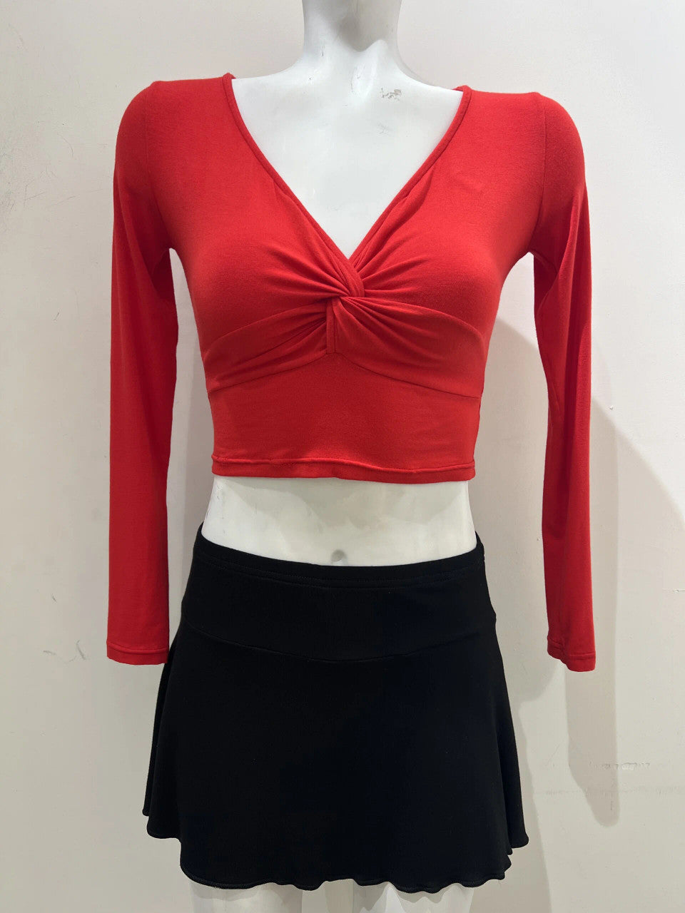 Long-Sleeved Twist Top