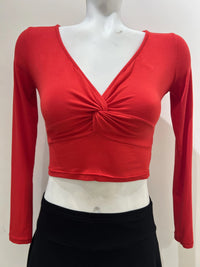 Long-Sleeved Twist Top