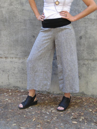 Medium Calypso Linen Pant - Dark Heather
