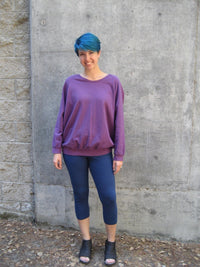 Cropped Leggings and Ragland Sweatshirt