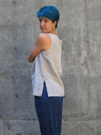 Linen Tank - Light Heather Gray