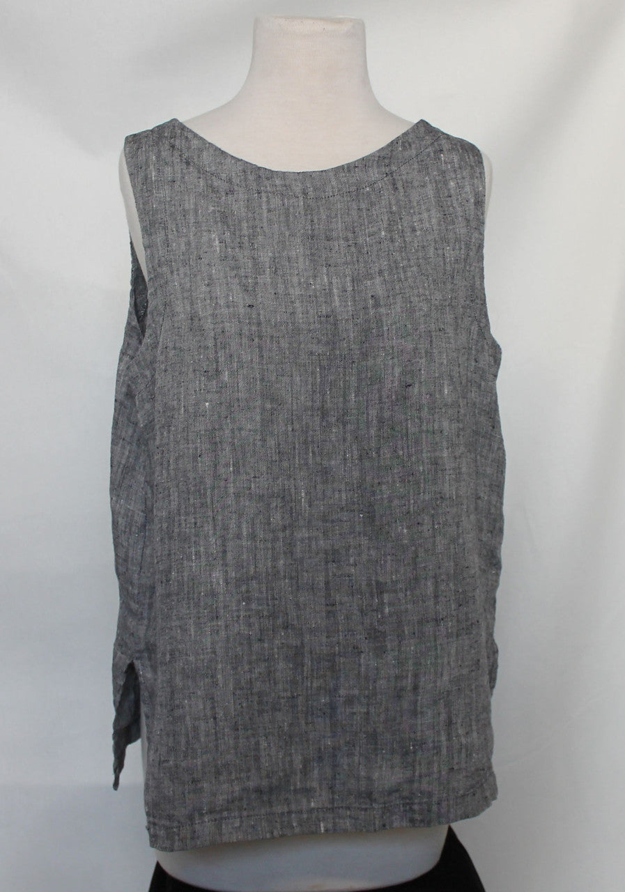 Linen Tank in Dark Heather Grey