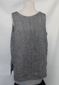 Linen Tank in Dark Heather Grey