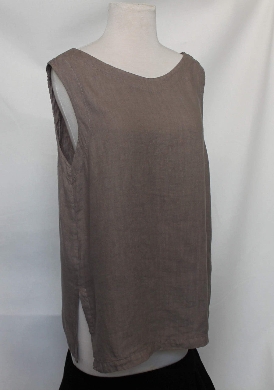 Linen Tank in Mushroom (2020)