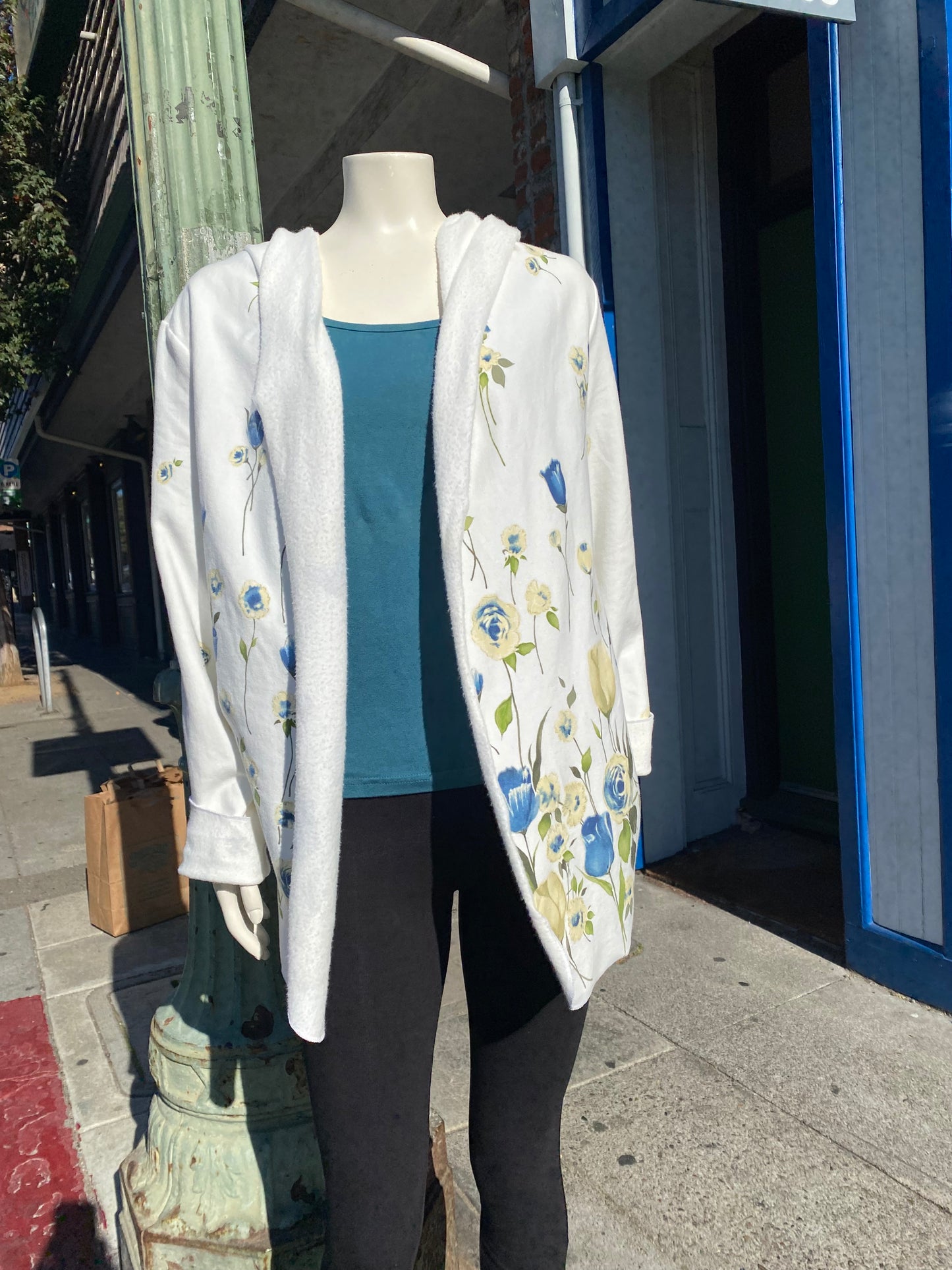 Blue Rose Wrap Jacket