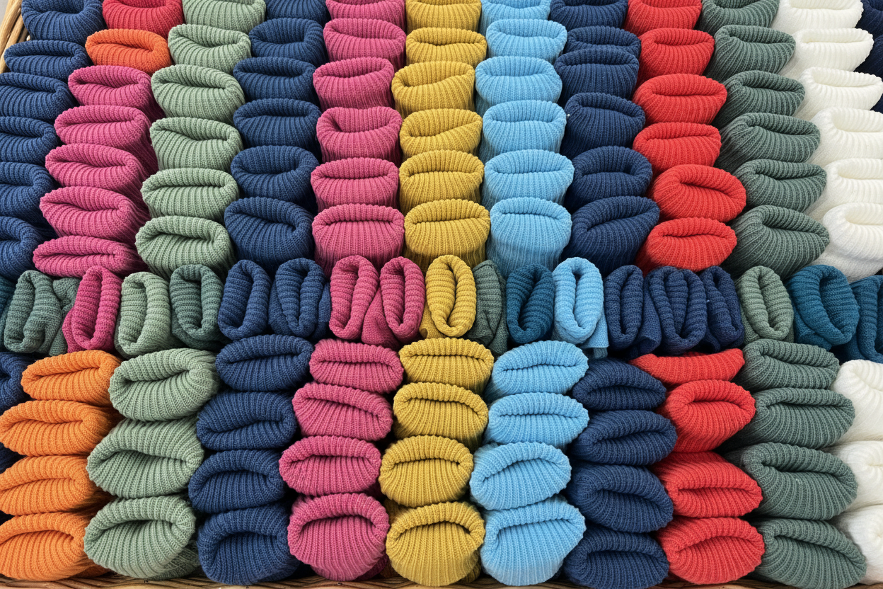 Colorful socks banner - no basket